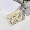 Suministro transfronterizo bolsa multifuncional para identificación con ranuras para tarjetas, monograma de cuero marca D, 90% de descuento, monedero y tarjetero con nuevo diseño de lazo