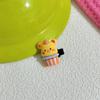 Nueva Pinza para el Cabello de Postre Suave y Linda de Oso de Mantequilla para Mujer, Linda Pinza de Flequillo de Dibujos Animados, Pinza de Pico de Pato, Pinza para Cabello Roto, Accesorios para el Cabello, Adorno para la Cabeza
