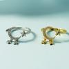 Anillo de Luna y Estrella Diseño de Nicho Femenino Lujo Ligero Estilo Frío Estudiante 2021 Moderno Diamante Borla Simple