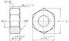 Suministros del Fabricante Tuercas Hexagonales de Acero Inoxidable 304 Din934 Tapas de Tornillo M1.6-M64 Rosca Antiaflojante