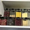 Caja de Almacenamiento Transparente Engrosada Sellada de Plástico de Grado Alimenticio, Frasco Cuadrado para Almacenar Snacks, Contenedor para Almacenar Granos
