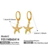 Pendientes colgantes de estrella con circonita de diamantes completos, modernos y versátiles, estilo europeo y americano, pendientes personalizados de acero inoxidable con borlas de lujo ligero