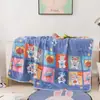 Edredom Infantil de Verão Fresco de Algodão Lavado Jardim de Infância Edredom para Ar Condicionado Soneca de Bebê Solteiro Desenho Animado Fino Verão Lavável à Máquina