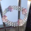 Pulsera Joyería de Mano Pulsera de Mariposa Morada Pulsera de Cristal de Imitación Pulsera para Mujer Joyería de Moda Pulsera de Cristal Pulsera de Amatista