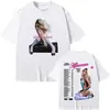 Camiseta Casual Unisex 180g de Algodão Puro Tamanho Europeu Transfronteiriça com Estampa Gráfica para Homens e Mulheres