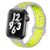Correa de repuesto Nike Sport de silicona bicolor para Apple Watch 8 y iWatch 7.