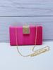 Nuevo bolso de mujer transfronterizo bolso de noche de cadena de seda artificial hebilla metálica bolso bandolera clutch de moda