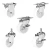 Venta Directa de Fábrica Rueda Giratoria Ligera 1.0 pulgada-3 pulgadas Muebles Rueda Blanca de PP Estante de Almacenamiento Rueda Silenciosa Rueda para Estante Industrial