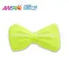 Directo de fábrica corbata de moño pequeña fluorescente de un solo color verde plástico PVC accesorios para fiesta de vacaciones corbata venta al por mayor