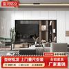 Venta directa de fábrica en Foshan moderno minimalista hogar sala de estar a la parte superior almacenamiento de pared completa almacenamiento de aleación de aluminio mueble de TV personalización
