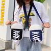 Bolsa de Lona Fashion Bolsa Feminina Nova 2020 Estilo Coreano Bolsa de Ombro Feminina Doce Pequena Redonda Bolsa Feminina Estilosa Personalizada