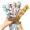 Faixa de Cabeça Infantil Fita Floral Trança para Meninas Faixa de Cabelo Meninas Denteada Antiderrapante Presilha para Cabelo Acessórios de Cabelo