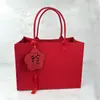 Nuevas Bolsas Especiales de Felt Food Company, Bolsas de Fieltro para Regalo de Reunión Anual Corporativa, Souvenirs de Fieltro Rojos para el Festival de Primavera
