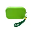 Bolsa de maquillaje de silicona, bolsa impermeable portátil para almacenamiento de cuidado de la piel, neceser de viaje para lápiz labial, brochas de maquillaje, tarjeta de identificación y monedas