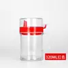 Olla de aceite acrílica a prueba de fugas para uso comercial, doméstico, de restaurante, hotel, puesto de comida, cocina, olla de vinagre, botella de salsa de soja, botella de condimento de aceite de sésamo