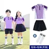 Uniformes de Jardín de Infancia Estilo Colegio Británico para Verano, Atuendos Deportivos para Niños, Uniformes Morados de Clase, Uniformes de Escuela Primaria