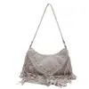 Bolso cruzado de borlas para mujer, modelo 2026, bolso de hombro moderno y elegante, único y estiloso, adecuado para el trabajo y los desplazamientos, bolso de axila
