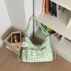 Bolso de cuadros para mujer, nuevo modelo 2026, mochila elegante para la escuela y el trabajo, bolso tote de gran capacidad, bolso cruzado de un solo hombro