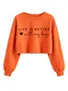 La vida es mejor con Amazon eBay sudadera corta holgada casual de moda europea para mujer