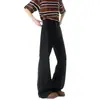Pantalones casuales de verano elegantes y fluidos, moda callejera retro japonesa, versátiles, adelgazantes, alargan las piernas, ligeramente acampanados para hombre