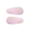 Amazon transfronterizo mini pinza BB para niños clip de tela con forma de gota de agua pinza lateral para flequillo estampado pinza para el pelo de niños pasador 3629