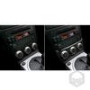 Adequado para Nissan 350z controle central botão do instrumento adesivos decorativos modificação interior acessórios de fibra de carbono vermelho