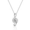 Collar con colgante de nota para mujer, de plata de ley, moderno, de celebridades de Internet, sencillo, con nicho de cintura pequeña, elegante, con letras sin sentido, cadena para clavícula.
