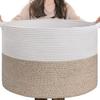 Fabricante Original Cesta de Almacenamiento de Cuerda Tejida Amazon Alta Resistencia y Alta Elasticidad Cesta de Lavandería Cuerda de Algodón Cesta para Ropa Sucia