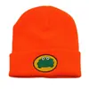 Nuevo Gorro de Punto Bordado de Rana de Amazon para Mujer Estilo Europeo y Americano Parpa el Rapero Hip-Hop Gorro Pullover Tendencia