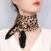 Lenço de Seda Retro de Alta Qualidade, Novo Lenço de Seda Satinada Imitação de Seda, Lenço Simples de Proteção para o Pescoço, Acessório Elegante para o Pescoço para Mulheres