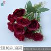 5 tenedor 10 cabeza Camelia mango pequeño multi-cabeza rosa de té aire fresco Directo de fábrica flor de seda exhibición interior flor artificial