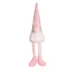 Gorro de punto a rayas navideño transfronterizo Muñeco Rudolph de piernas colgantes Adorno de gnomo sin rostro Decoración estilo nórdico