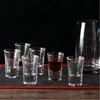 Venta Directa de Fábrica de Vasos Bala de Vidrio de Alta Calidad, Vasos de Chupito, Copas de Vino para Bar KTV