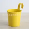 Macetas Colgantes de Metal Transfronterizas con Ganchos para Balcón de Casa, Cubos Pequeños para Flores, Macetas Colgantes de Jardín