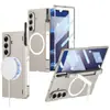 Adecuado para Funda de Teléfono Móvil Samsung Fold7 Transfronteriza Carga Inalámbrica Soporte Magnético para Bolígrafo Soporte Creativo Bisagra Cubierta Protectora Integral