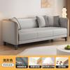 Sofá de Tela Minimalista Nórdico para Apartamentos Pequeños, de Dos Plazas para Habitaciones de Alquiler, Apartamentos de Dormitorio, Modelo Simple de Tres Plazas de Moda