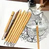 Venta al por mayor del fabricante Plumas de bambú hechas a mano para caligrafía de Xizang, Plumas de inmersión de tinta de bambú con puntas planas oblicuas izquierda y derecha para caligrafía de Xizang