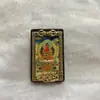Fabricante Antiguo al por Mayor Sándalo Amitabha Buda Thangka de un solo lado Mini Samantabhadra Colgante Retro Nostálgico