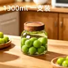 Botella Infusora de Vidrio de Borosilicato Alta Capacidad Tarro Sellado de Grado Alimenticio para el Hogar Tarro para Vino de Frutas Ciruela Verde Bayas de Goji Barril de Fermentación