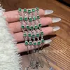 Atacado do Fabricante Pulseira de Jade Verde com Incrustação de Prata S925, Design Fresco e de Alto Padrão, Presente para o Festival do Barco-Dragão