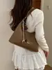 Bolso vintage de gran capacidad transfronterizo para mujer, nuevo bolso cruzado casual versátil de otoño 2026, bolso de hombro de lona para debajo del brazo