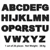 Parches Bordados de Letras y Números Ingleses Negros Brillantes de Venta Caliente Transfronterizos con Adhesivo Termofusible para Decoración de Ropa, Sombreros y Bolsas