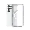 Adecuado para Samsung S25 Ultra, Carcasa Espacial Mate en las Cuatro Esquinas, Anillo Magnético tipo Piel, Funda Anticaídas en las Cuatro Esquinas para Teléfono Samsung