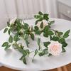 Simulación Estilo Europeo Guirnalda de Rosas Decoración de Boda Rosa Flor de Seda Guirnalda de Flores Artificiales Decoración de Tubería de Agua Flor de Plástico