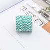 Cuerda de Algodón Bicolor de 1.5 mm Cuerda para Tejer Hecha a Mano DIY para Atar Zongzi, Cuerda Colorida para Envolver Zongzi para el Festival del Bote del Dragón, 12 Colores