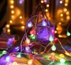 Cadena de luces LED pequeñas de colores Cielo Estrellado celebridad de internet bola redonda estrella de cinco puntas corazón de niña habitación decoración dormitorio luz de Navidad camping