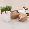 En stock caja de papel Kraft portátil para embalaje caja de embalaje para té caja de regalo para mousse cartón de embalaje para turrón formulación