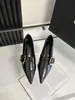 Sapatos Mary Jane com Salto Grosso Estilo Francês Bico Fino Britânico para Mulheres, Novo Modelo 2023, Sapatos de Couro Versáteis Pretos para o Dia a Dia