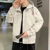 Jaqueta trench coat masculina de marca da moda, estilo coreano para primavera e outono, corte solto, plus size, jaqueta casual de trabalho de outono, ins