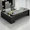 Escritorio de alta gama, escritorio ejecutivo, escritorio moderno para oficina de gerente, escritorio de CEO, silla ejecutiva clásica, juego de escritorio para computadora